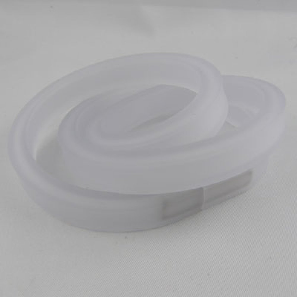 0,50 Cm PVC ihålig rektangel Vit