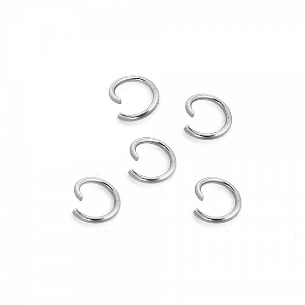 10 &ouml;ppna anslutningsringar 08 mm Rostfritt