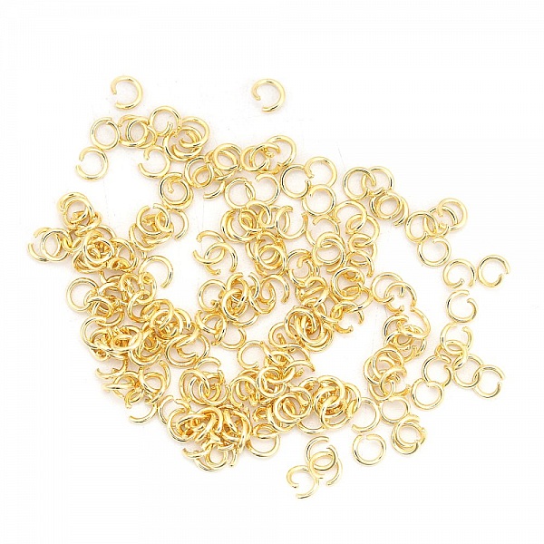 10 &Ouml;ppna ledringar 04 mm Rostfritt st&aring;l f&ouml;rgyllt nr 02