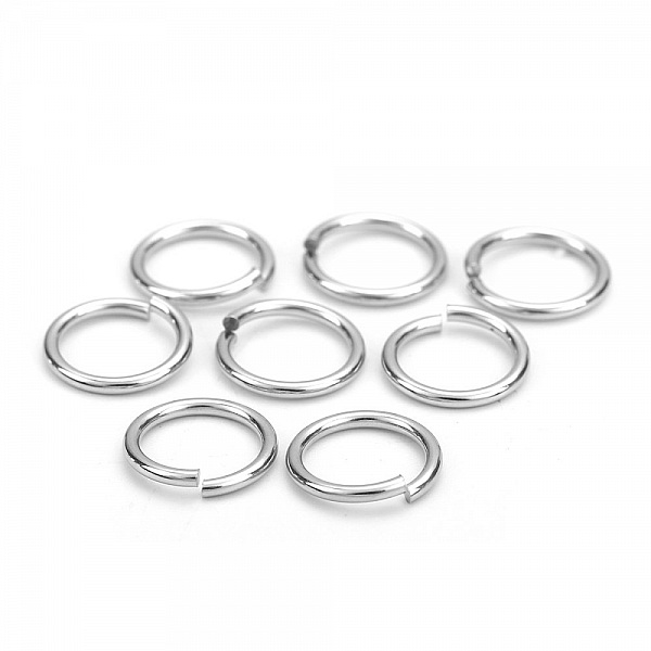 10 &ouml;ppna anslutningsringar 12 mm Rostfritt