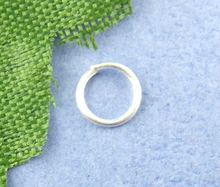 10 Anneaux de jonction ouvert 05 mm Argent N&deg;01