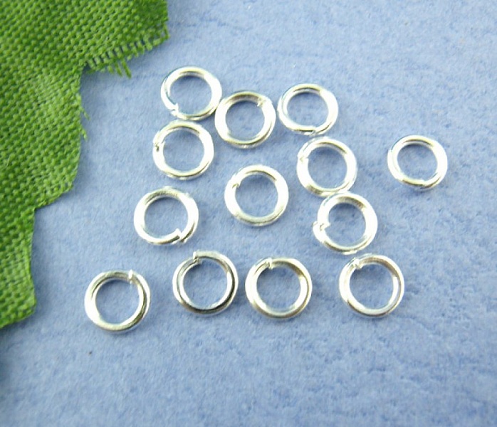 10 Anneaux de jonction ouvert 05 mm Argent N&deg;01