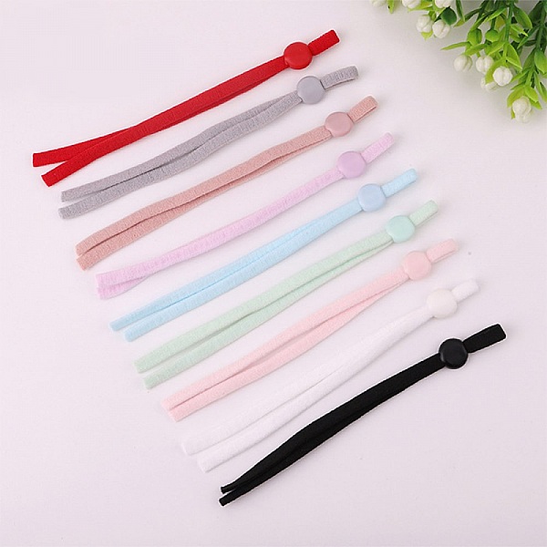 10 rosa elastiska band med justerbart sp&auml;nne f&ouml;r masker med...