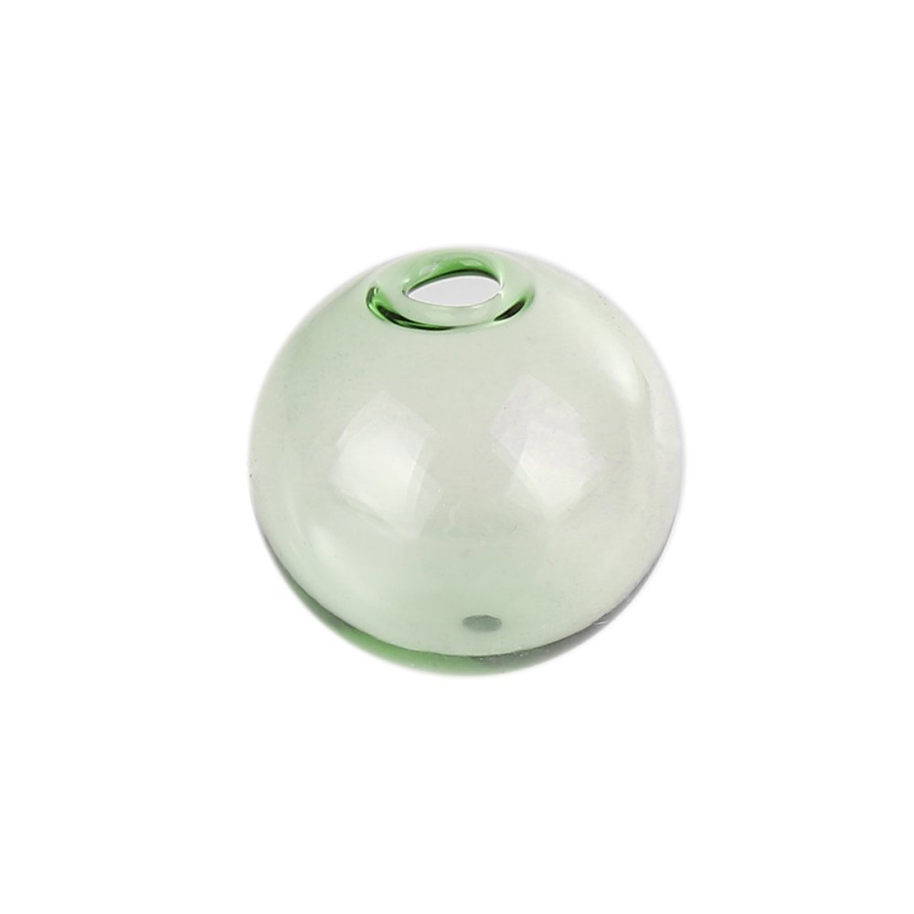 10 glaskulor runda 12mm Grön att fylla