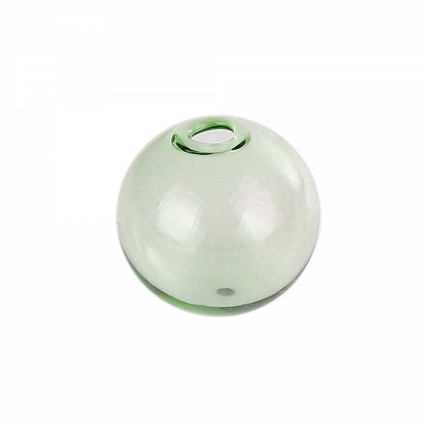 10 glaskulor runda 12mm Gr&ouml;n att fylla