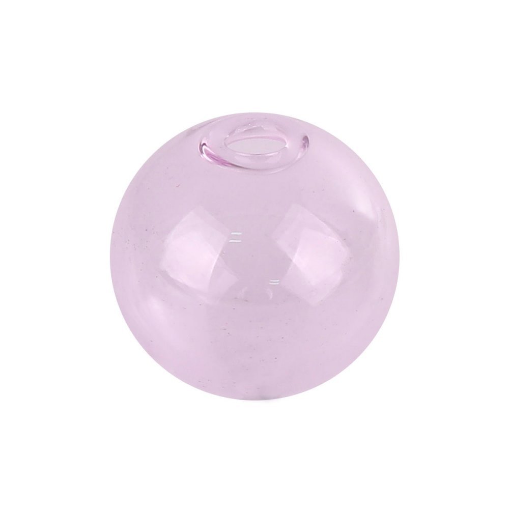 10 x 12mm runda glaskulor Rosa att fylla