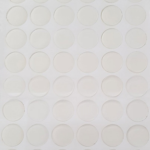 10 sj&auml;lvh&auml;ftande Cabochons i harts 25 mm Transparent