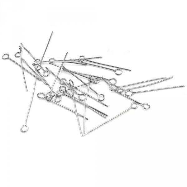 10 Clous &agrave; tiges &agrave; t&ecirc;te ronde acier inoxydable 40 mm