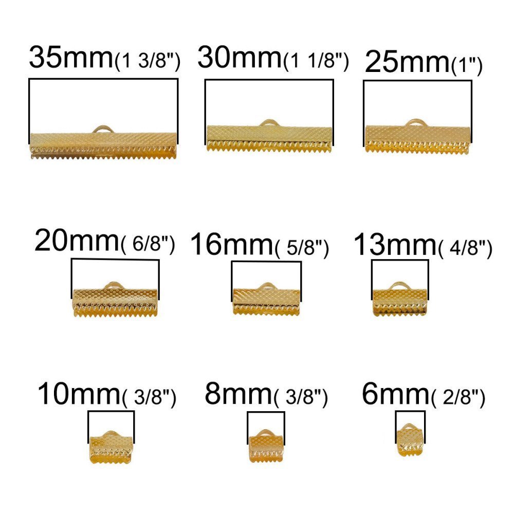 10 sladdklackspetsar 25 x 08 mm Guld