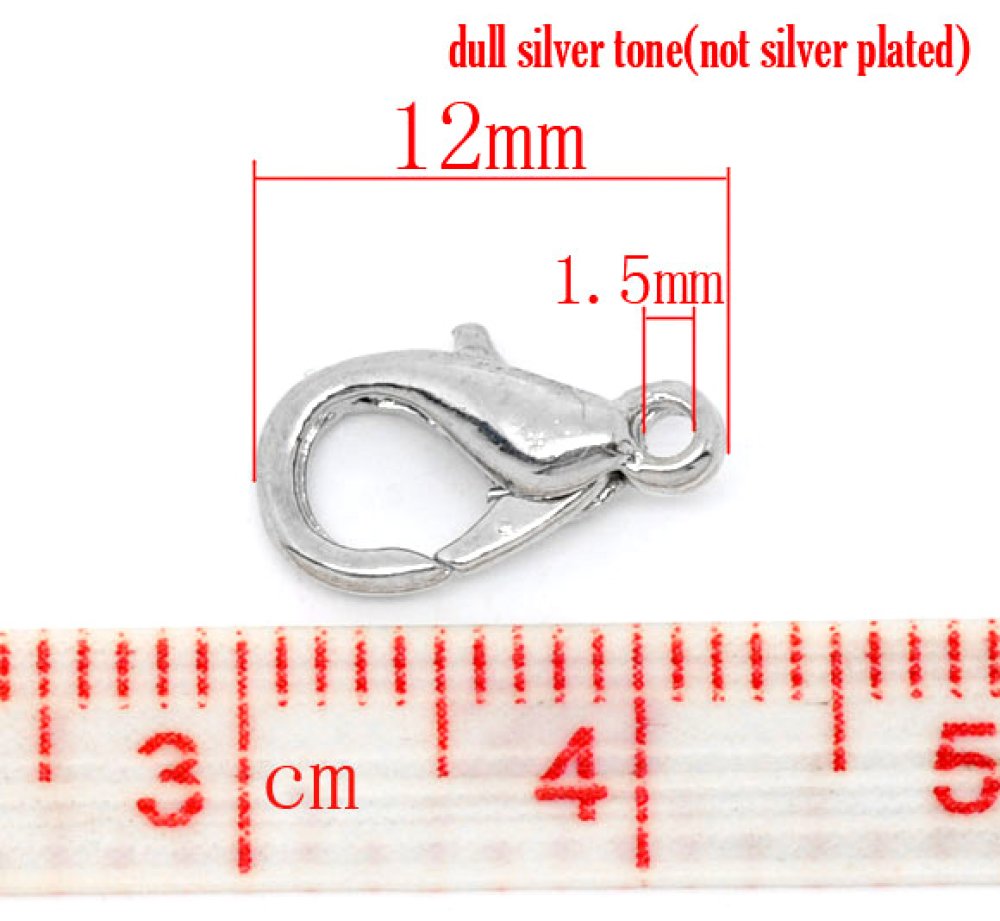 10 karbinhakarspännen 12 x 07 mm.
