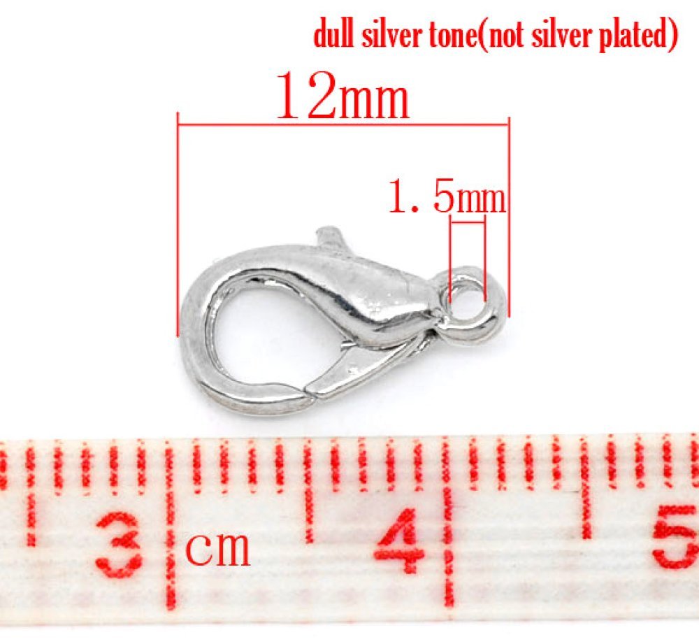 10 karbinhakarspännen 12 x 07 mm.