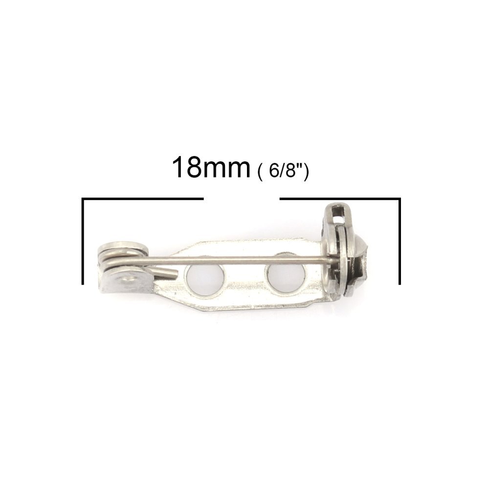 10 spindelhållare 18 mm rostfritt stål N°01