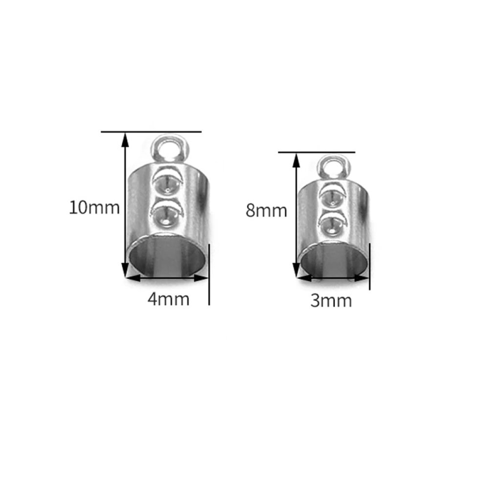 10 tips i rostfritt stål för att krossa, klämma, böja och limma 3mm x 8mm