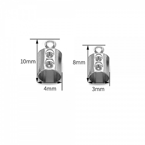 10 tips i rostfritt st&aring;l f&ouml;r att krossa, kl&auml;mma, b&ouml;ja och limma 3mm x 8mm