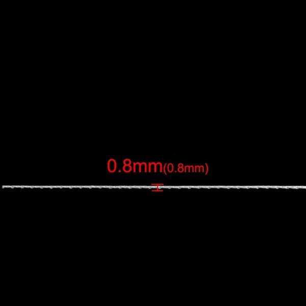 10 meter silverf&auml;rgad metallkedja f&ouml;r tillverkning av halsband, armband och DIY-halsband