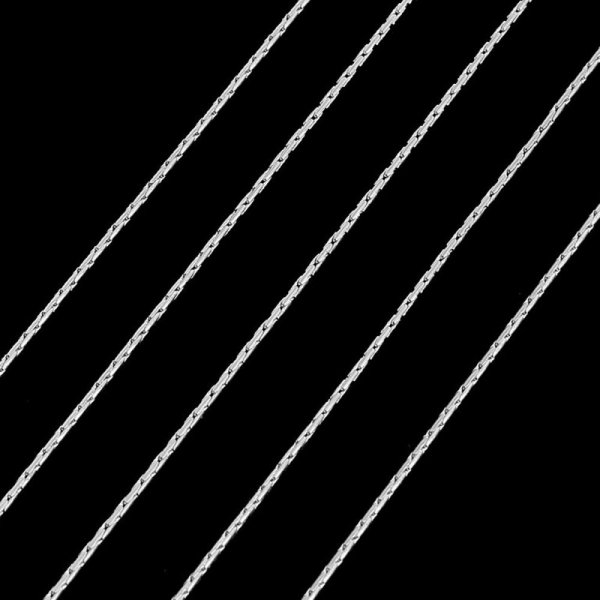 10 meter silverf&auml;rgad metallkedja f&ouml;r tillverkning av halsband, armband och DIY-halsband