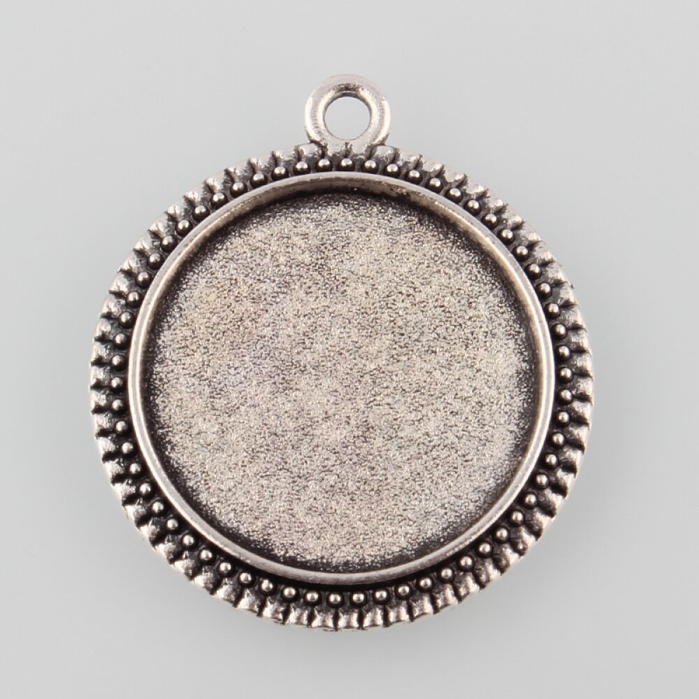 10 x 20mm silver cabochon hållare, cabochon hängen 34AS 