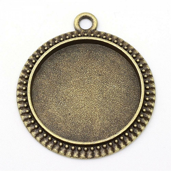 10 x 20mm Brons cabochon h&aring;llare, cabochon h&auml;ngare 34AB