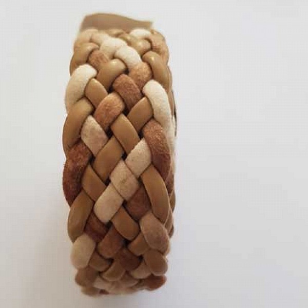 1.18 m&egrave;tre cuir tress&eacute; n&deg;37 30 mm