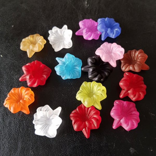 15 sorterade orkid&eacute;blommor