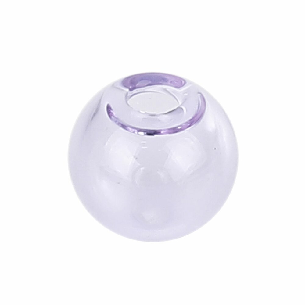 1 rund glaskula för att fylla 16mm Purple