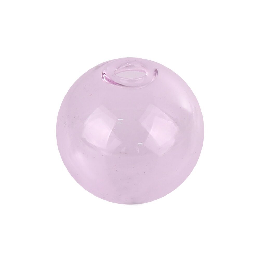 1 x 20mm rund glaskula rosa att fylla