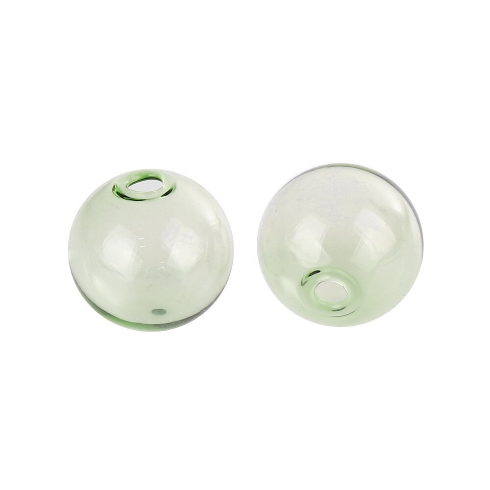 1 20 mm rund glaskula Grön att fylla