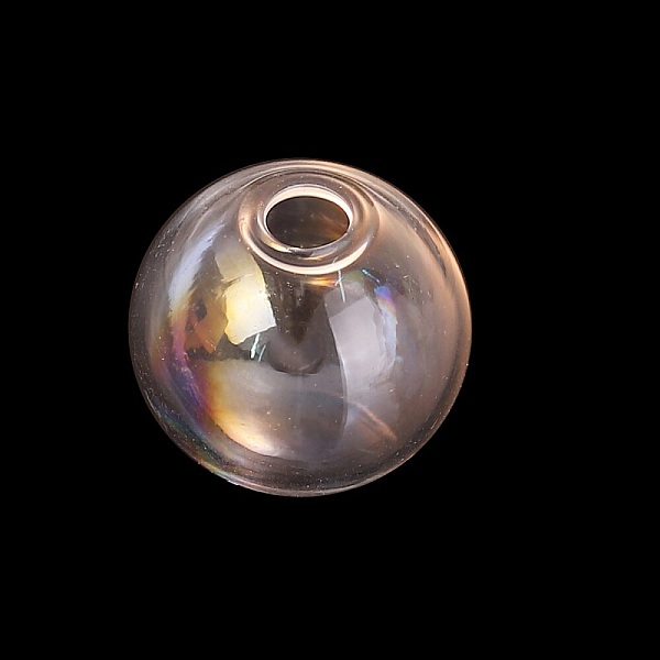 1 rund glaskula att fylla 17mm AB Clear