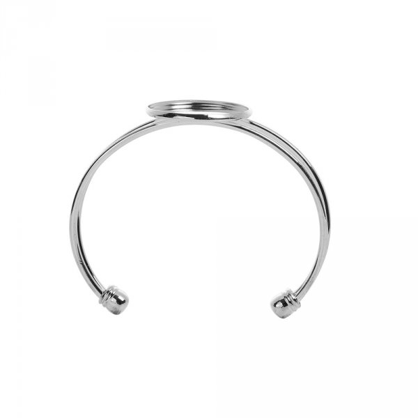 1 Cabochon st&ouml;d armband + 1 glas cabochon 25 mm N&deg;01