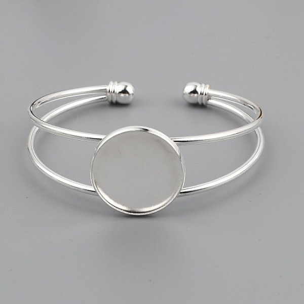 1 Cabochon st&ouml;d armband + 1 glas cabochon 20 mm N&deg;01