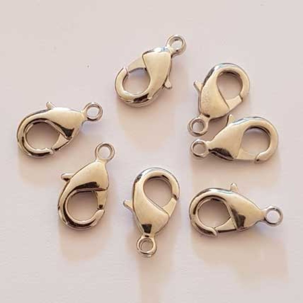 1 karbinhake 15 x 08 mm Aged Silver