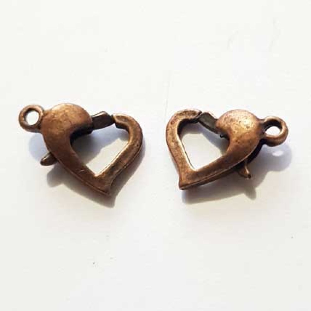 1 karbinhakelås hjärta 13 mm