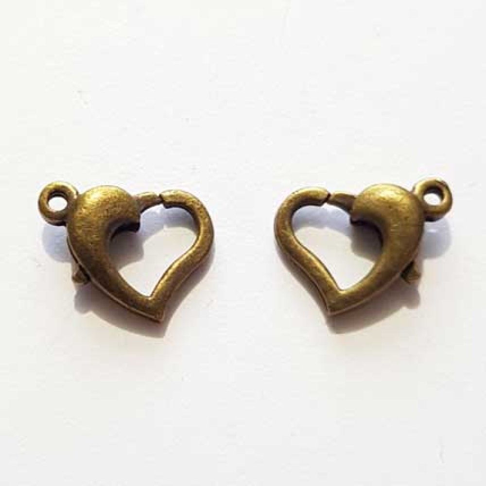 1 karbinhakelås hjärta 13 mm