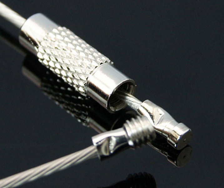 1 halsband styv kabeldragna tr&aring;d hav gr&ouml;nt skruvl&aring;s N&deg;01