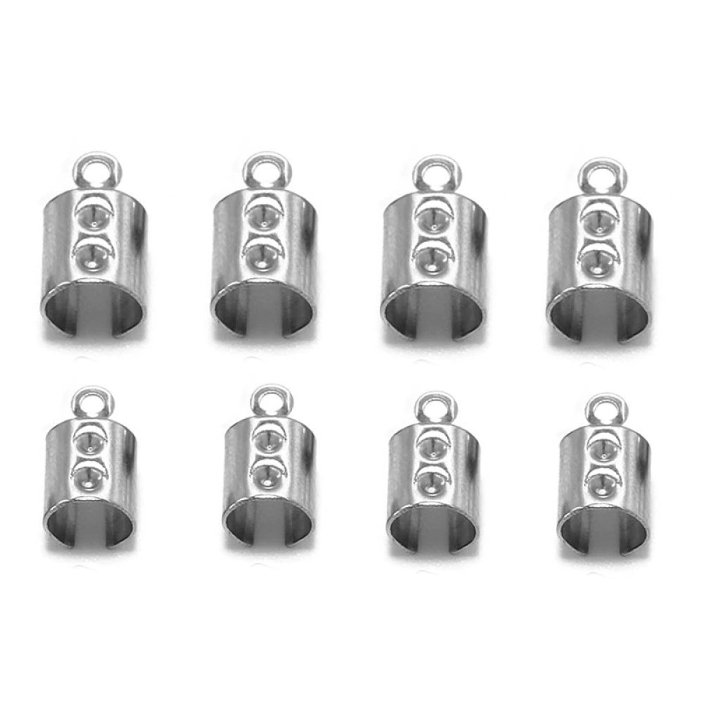 1 rostfri stål 4mm x 10mm krossad klämböjning limspets