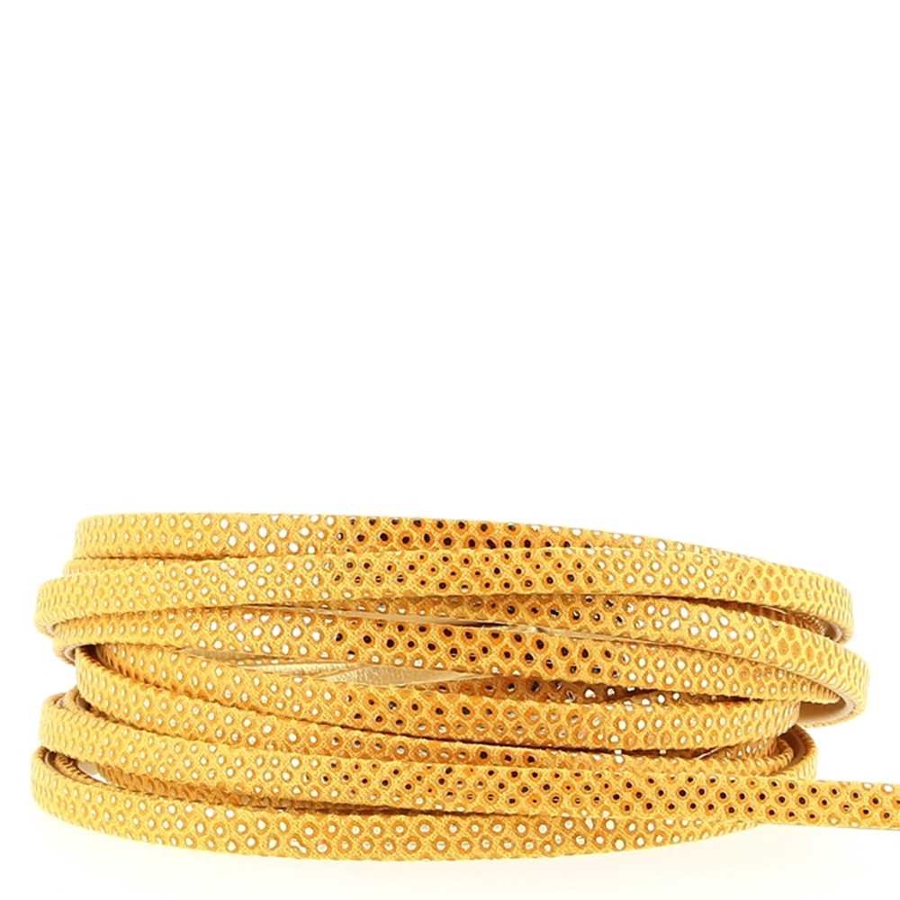 1 meter Ödleband Gul/Guld 05 mm