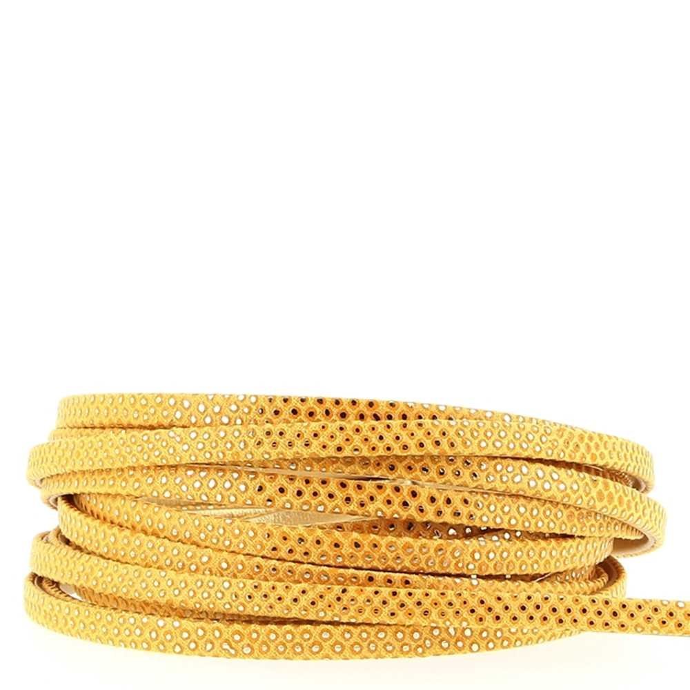 1 meter Ödleband Gul/Guld 05 mm
