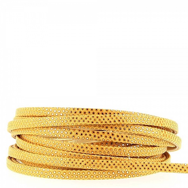 1 meter &Ouml;dleband Gul/Guld 05 mm