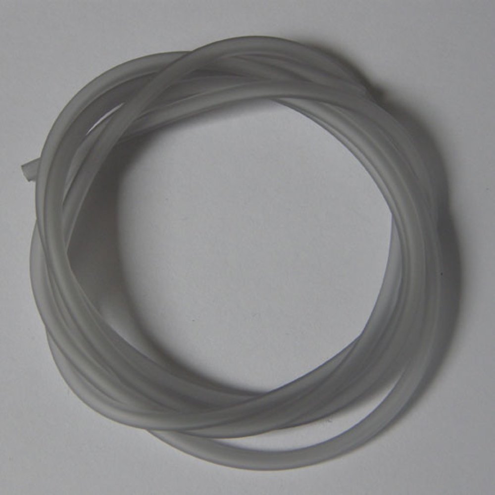 1 meter Pvc-hålig sladd 5 mm ljusgrå