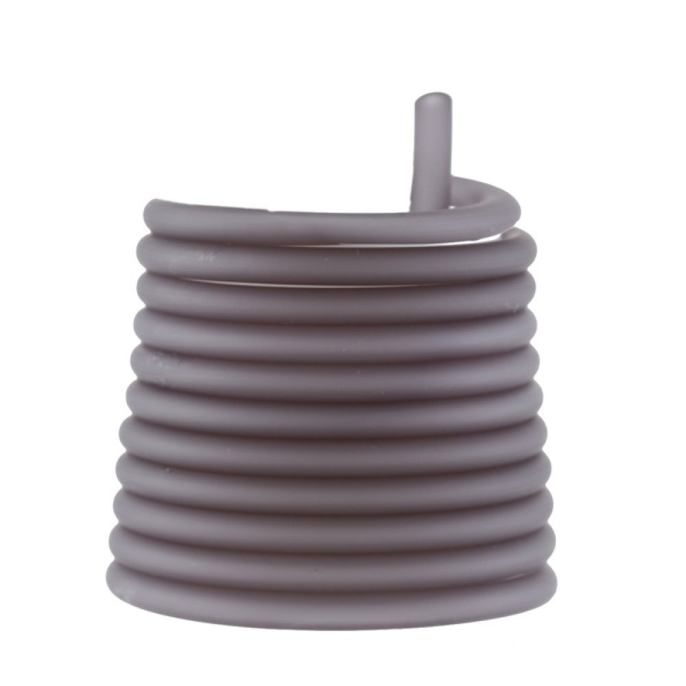 1 meter Pvc-hålsnöre 5 mm rökgrått
