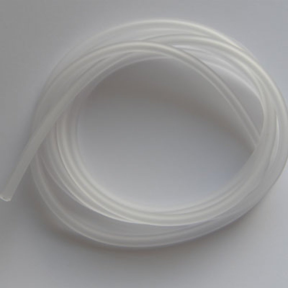 1 meter Pvc-hålig sladd 6,5 mm vit