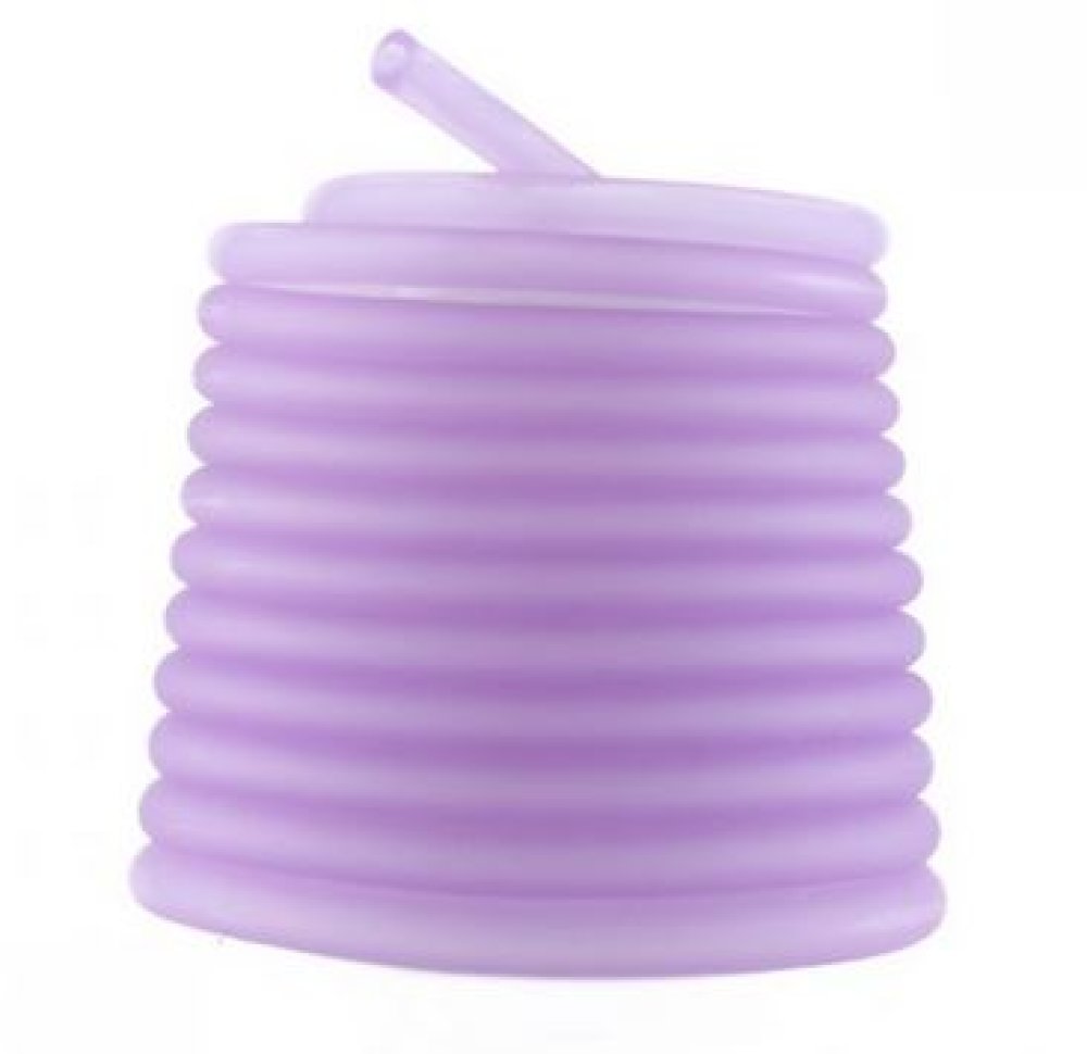 1 meter Pvc-hålsnöre 6,5 mm lila