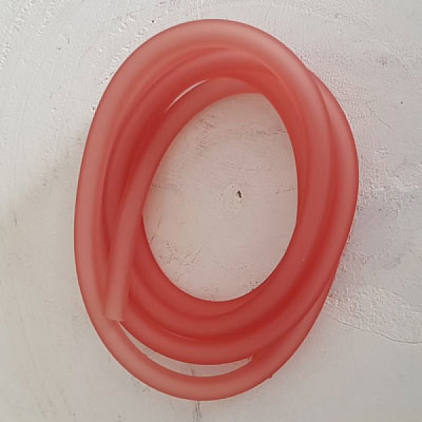 1 meter PVC-sladd 6,5 mm ljusrosa