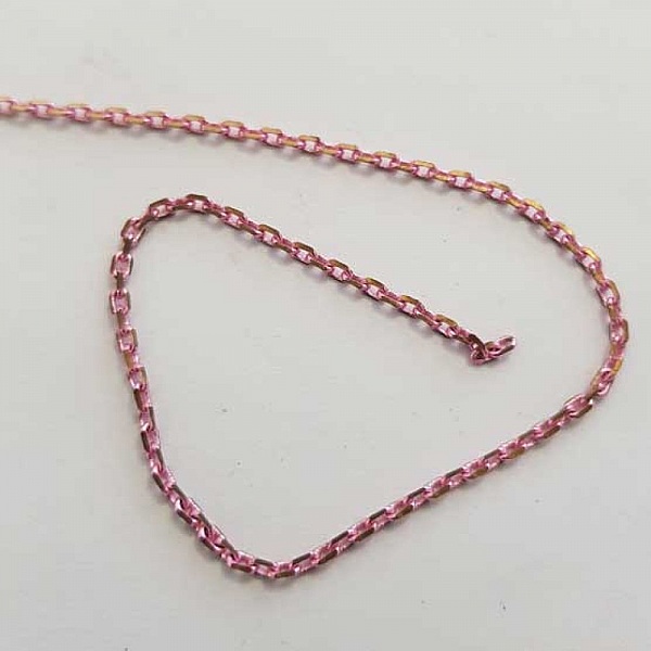 1 m&egrave;tre de chaine plate Rose Dor&eacute; N&deg;07 03 x 01mm