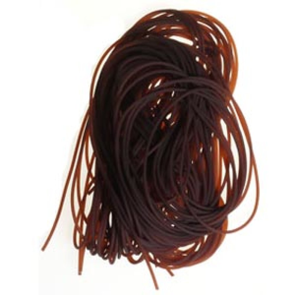 1 meter 1,5 mm karamellfärgad PVC-tråd.