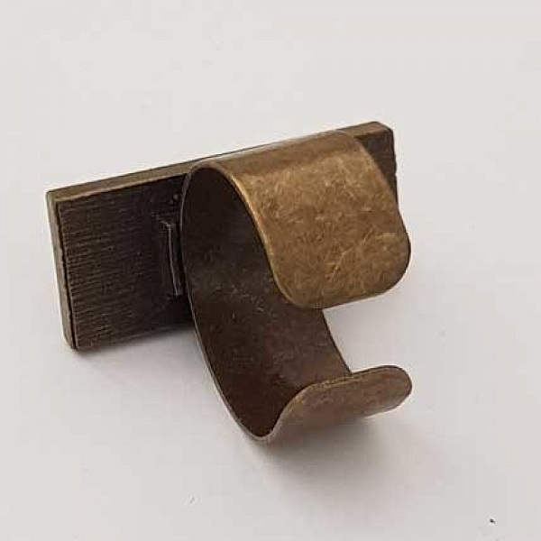 1 support bague rectangle de 25.8 x 10.7 mm Bronze N&deg;01