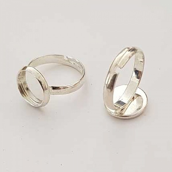 1 support bague r&eacute;glable de 10 mm Argent N&deg;24