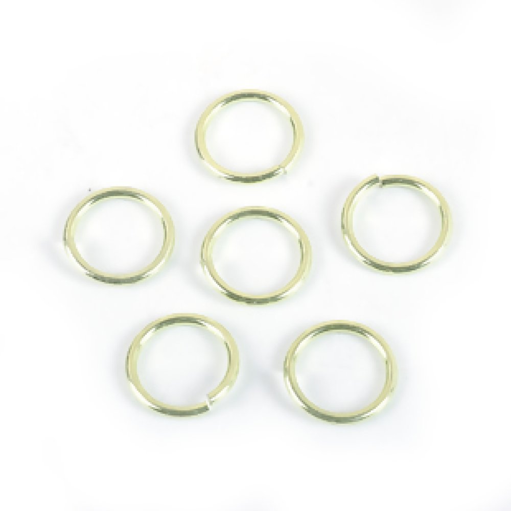 20 öppna förbindningsringar 03 mm guld