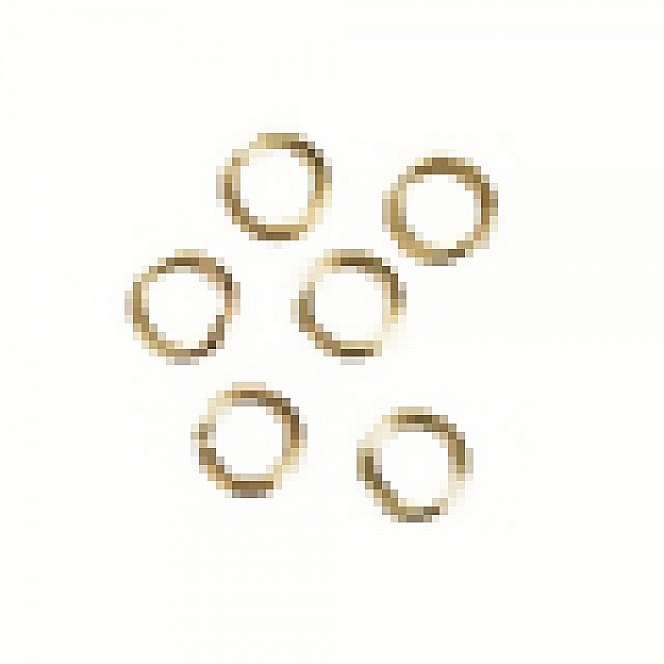 20 &ouml;ppna f&ouml;rbindningsringar 04 mm guld