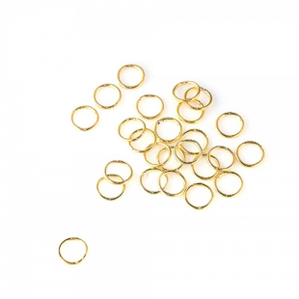 20 &ouml;ppna f&ouml;rbindningsringar 07 mm guld
